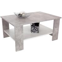 Dohányzóasztal Paolo *TOP ÁR* - világosszürke/fehér, Konventionell, faalapú anyag/fa (90/41/55cm) - Best Price