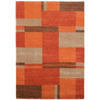 Webteppich Palazzo Bloc Terra Cotta 120x170 cm - Terracotta, Design, Textil (120/170cm) - Novel