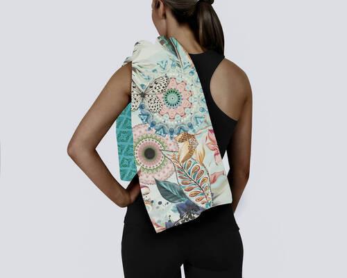 Sporthandtuch Maximilian Multicolor 50x100cm - Multicolor, Trend, Textil (50/100cm)