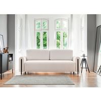 Schlafsofa Arcadova Weiß/schwarz B: 244cm - Schwarz/Weiß, Design, Textil (244/97/97cm) - MID.YOU