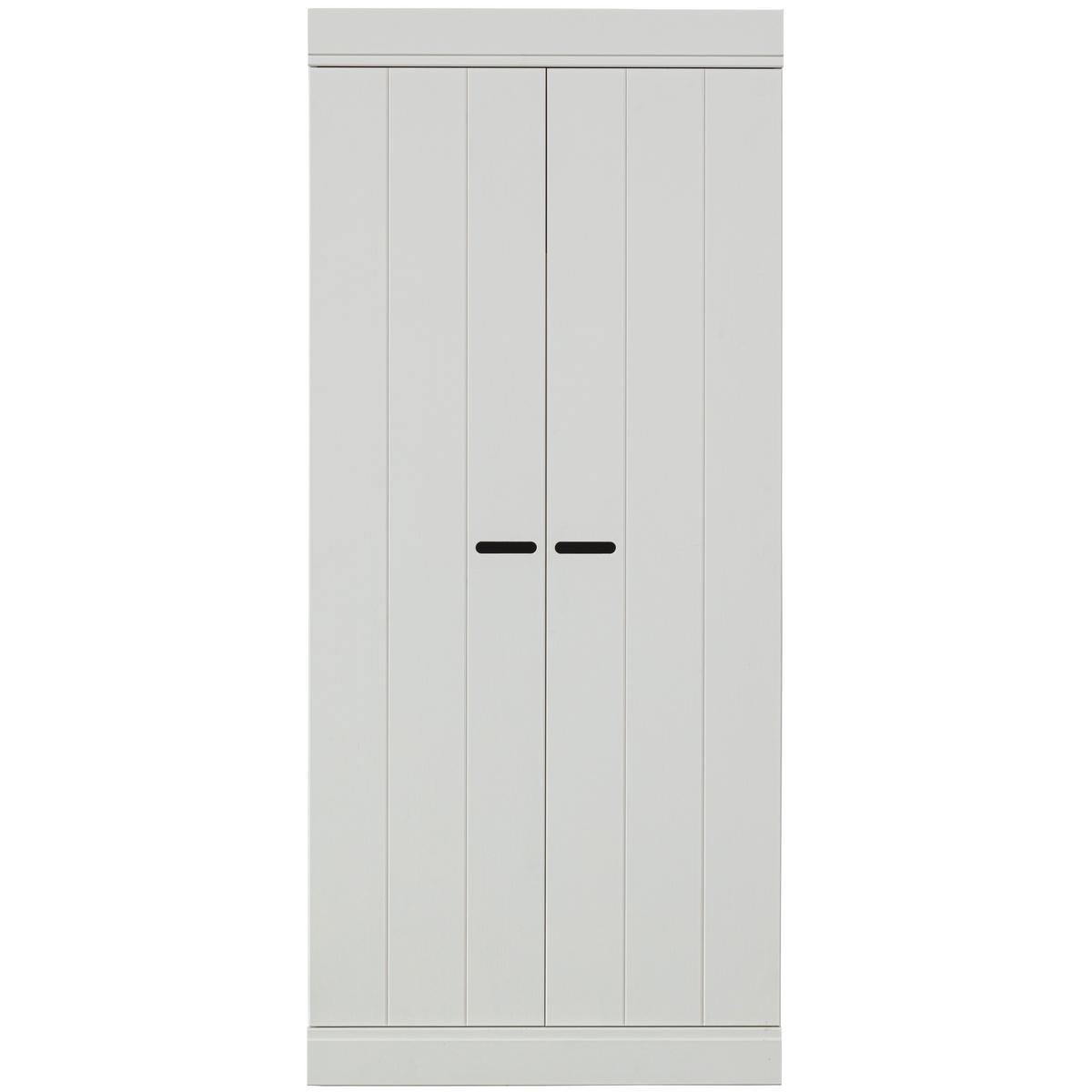 Drehtürenschrank Connect, Weiß B: 77 Cm - Weiß, Design, Holz/Holzwerkstoff (77/175/56cm) - Livetastic