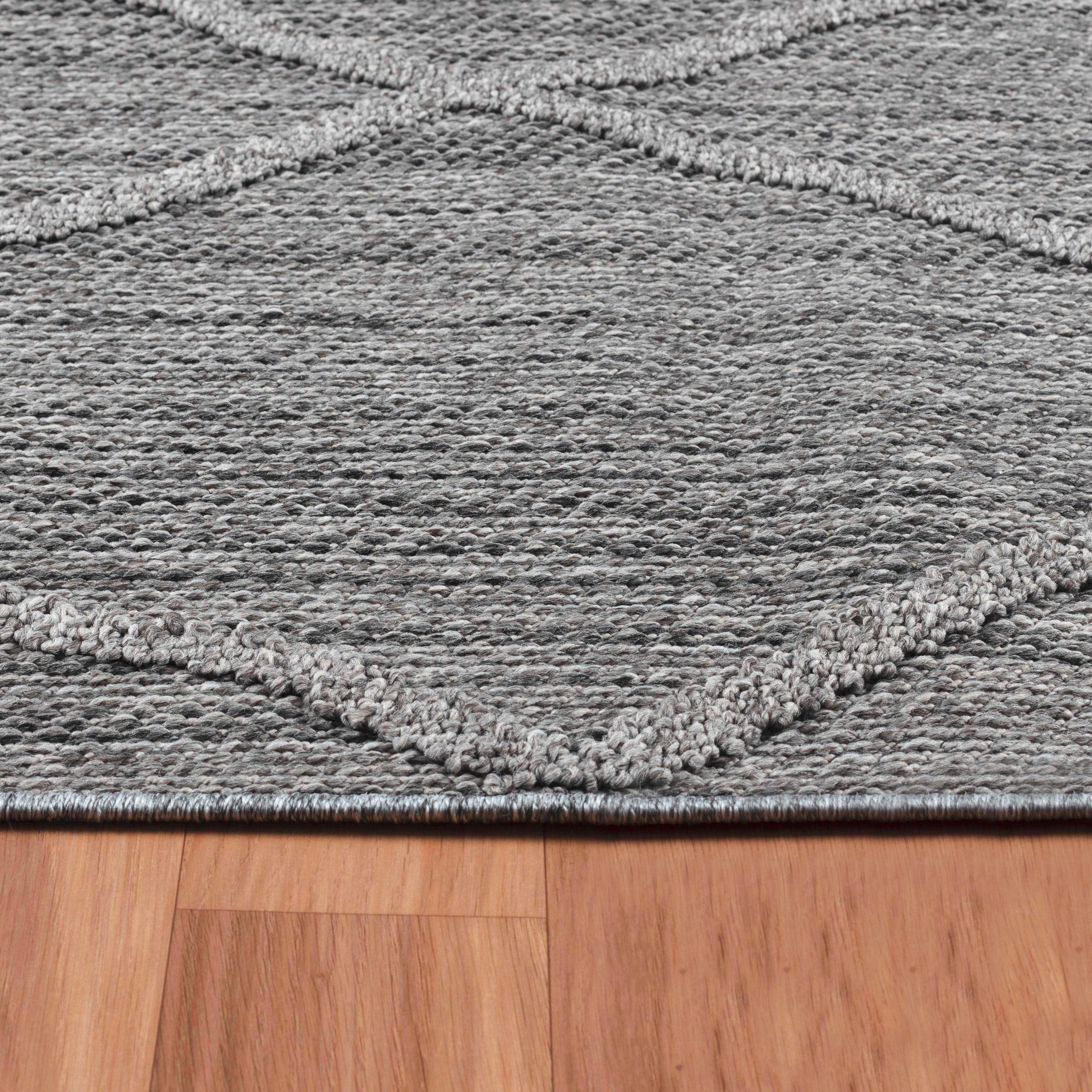 Läufer Patara - Grau, Design, Textil (80/250cm) - Novel