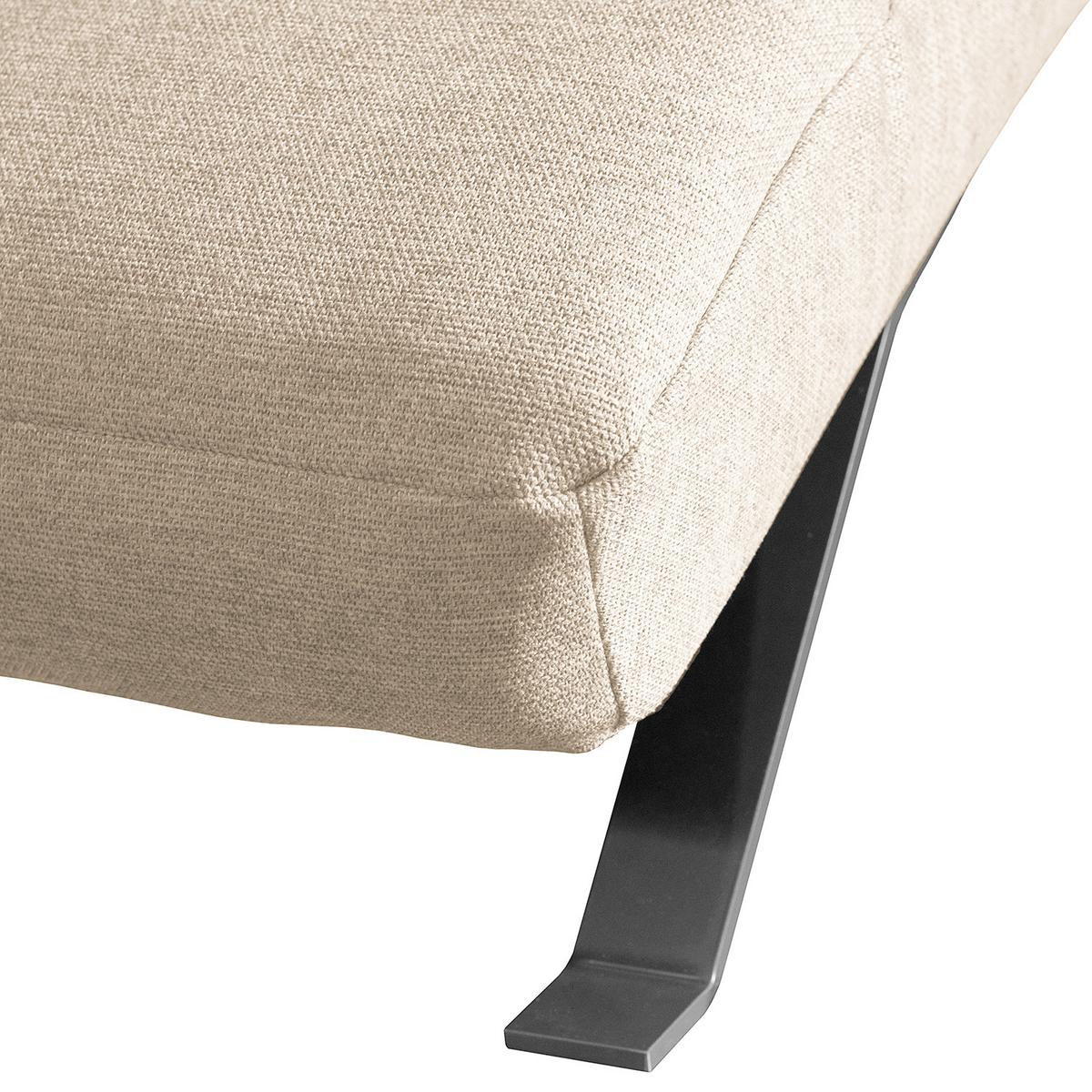 Relaxliege Swing Silver Beige B: 65 Cm - Beige/Silberfarben, Design, Textil (65/65/171cm) - Livetastic