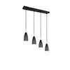 Pendelleuchte, Schwarz 4flg. R30694032 Farin - Schwarz, Basics, Metall (58/150/9cm)