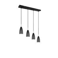Pendelleuchte, Schwarz 4flg. R30694032 Farin - Schwarz, Basics, Metall (58/150/9cm)