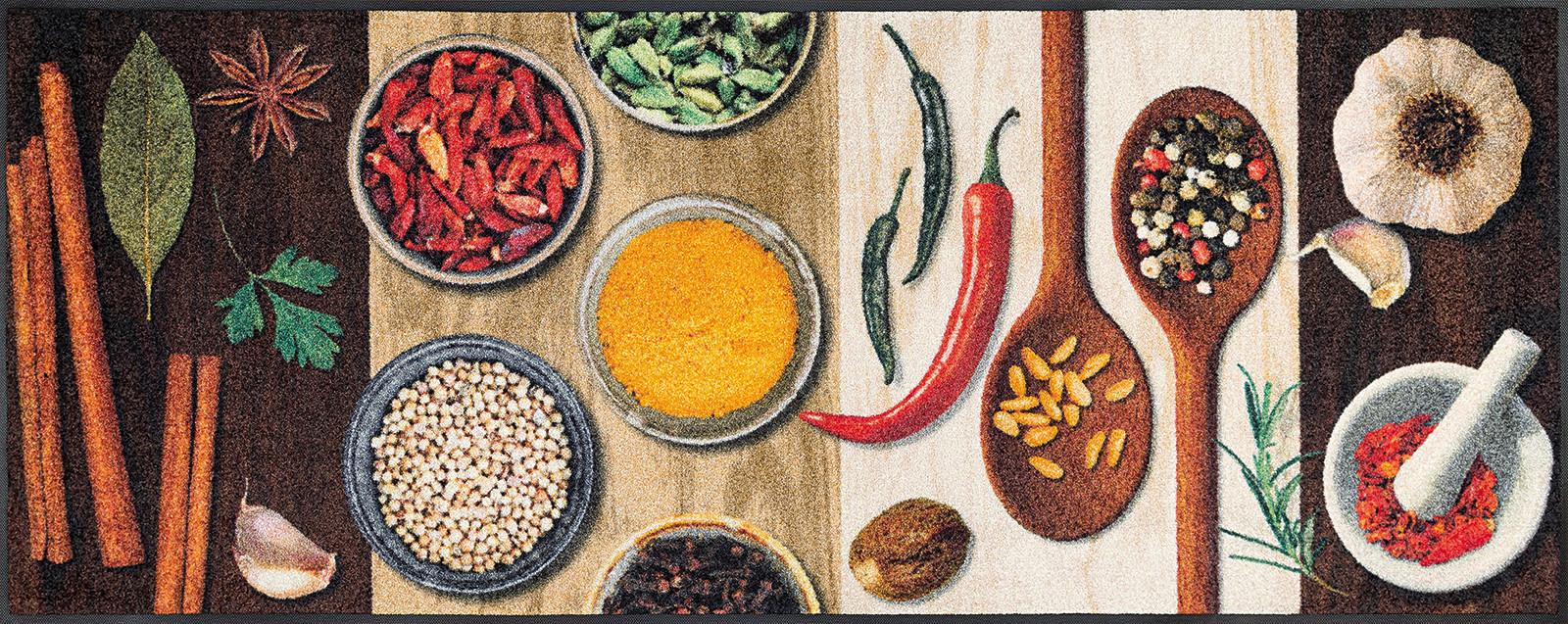 Fußmatte Hot Spices - Multicolor/Naturfarben, KONVENTIONELL, Textil (75/190cm) - Esposa