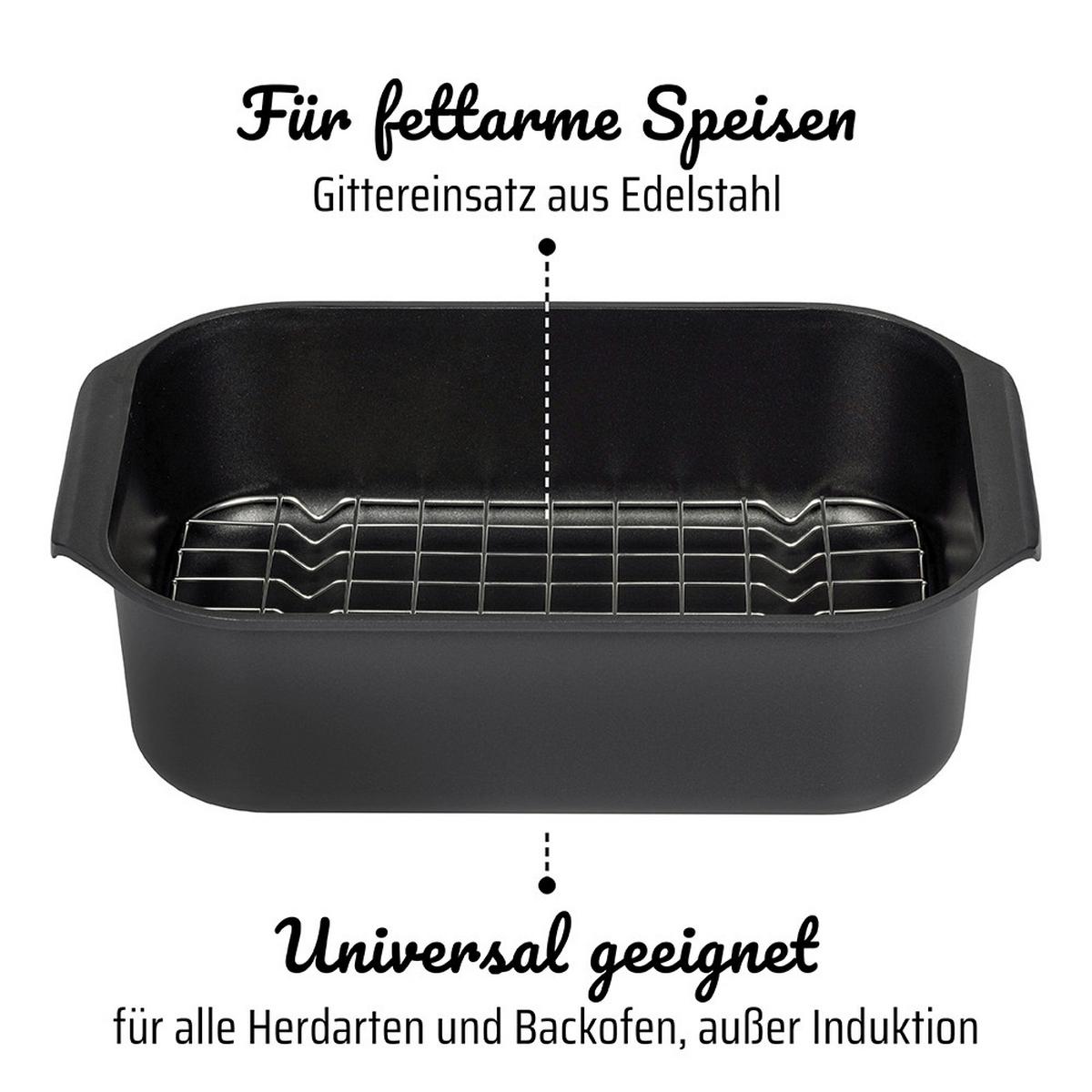 PEKÁČ GOURMET - černá, Basics, kov (26/40cm) - GSW