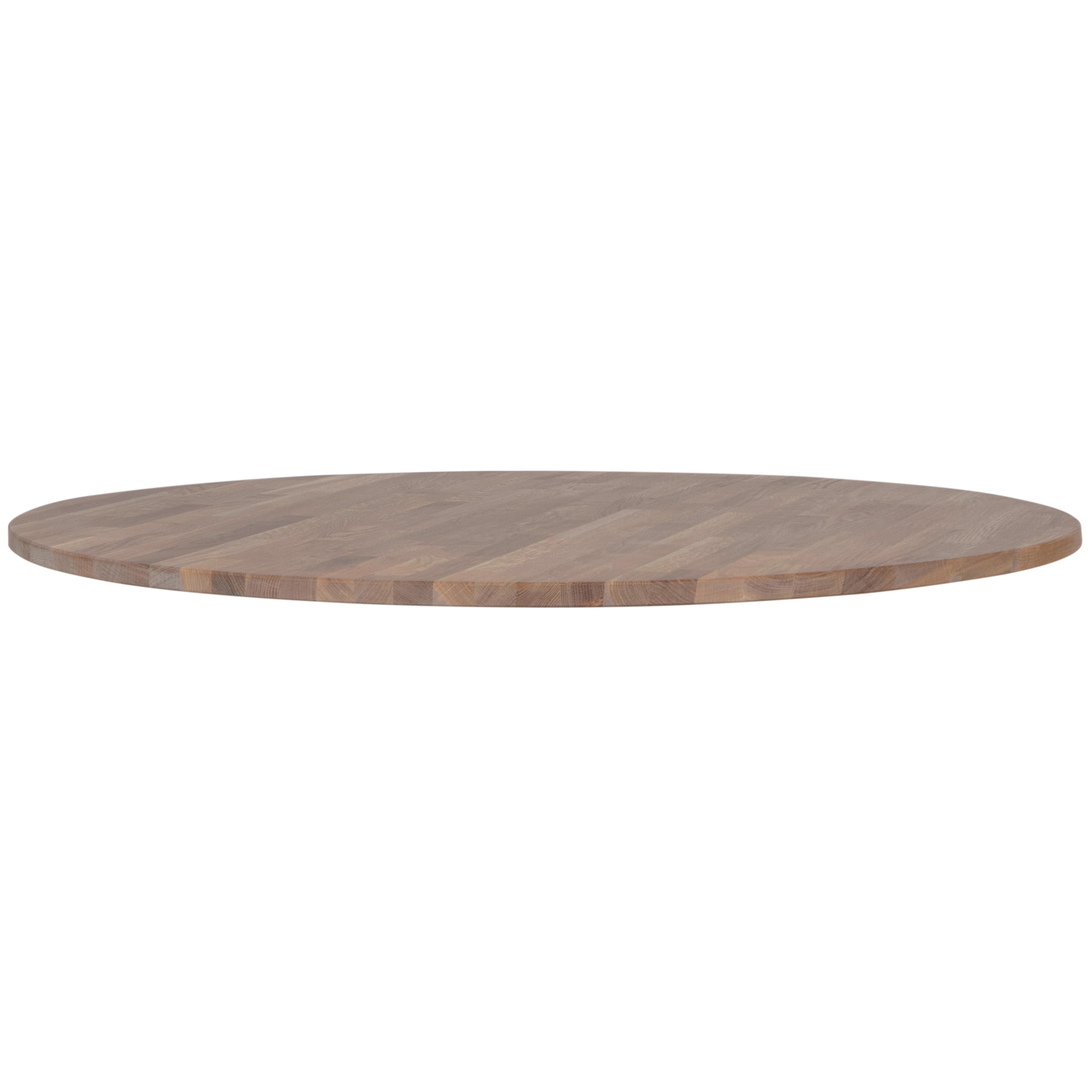 Tischplatte Tablo Grau/Eichefarben L: 120cm - Eichefarben/Grau, MODERN, Holz (120/120/2,4cm) - Livetastic
