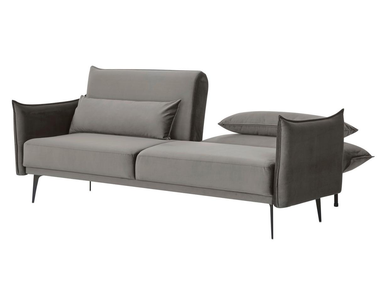 3-Sitzer-Sofa Grau B: 207 cm - Schwarz/Grau, MODERN, Textil (207/88/86cm) - Livetastic