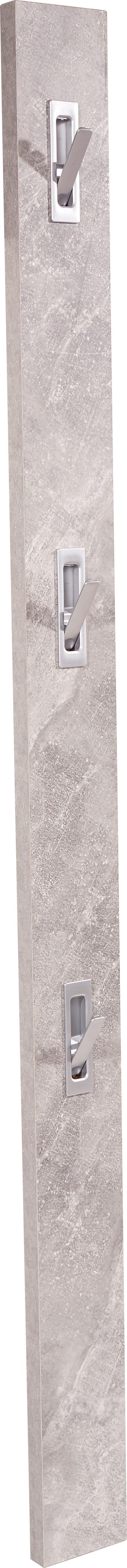 Šatní Lišta Enzo - šedá, Moderní, kompozitní dřevo (12/175/2,8cm)