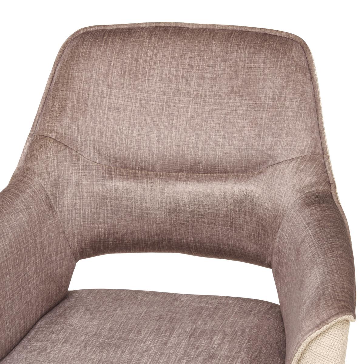 Armlehnstuhl Kiran Samt Beige, B: 62 Cm - Beige/Schwarz, KONVENTIONELL, Textil/Metall (62/86/64cm) - MID.YOU