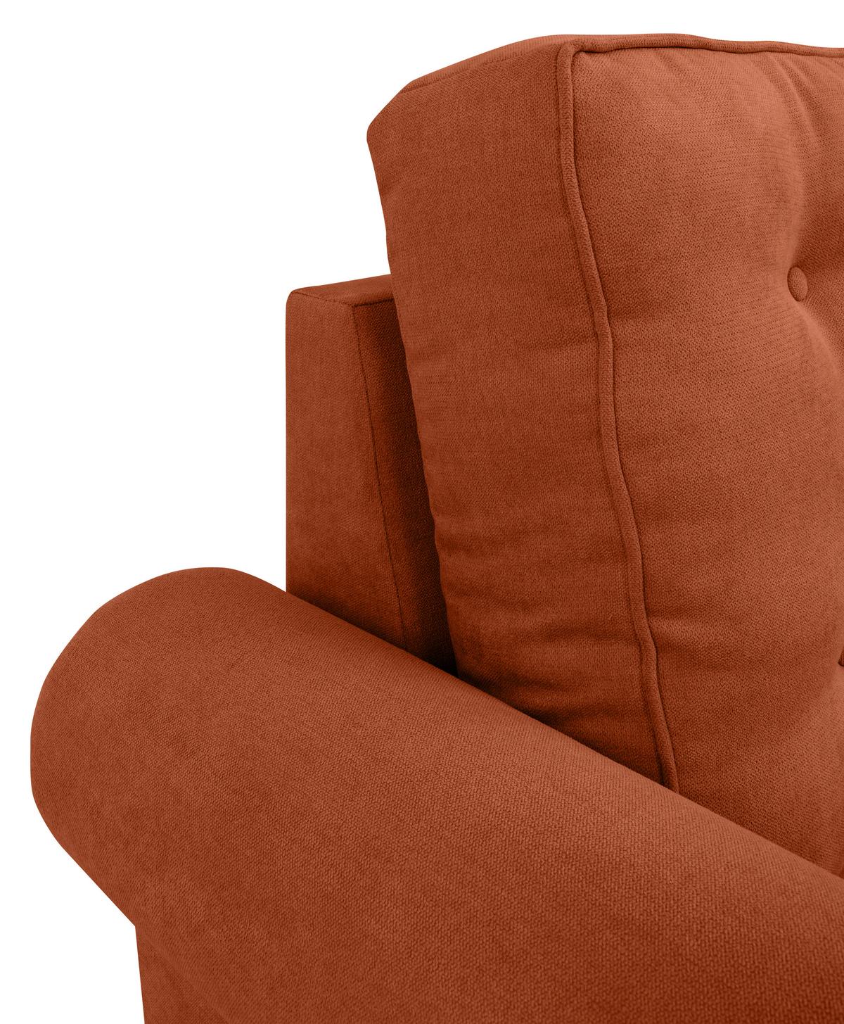 Sessel Arles, Terracotta 39 B: 93 Cm - Buchefarben/Terracotta, Design, Textil (93/89/82cm) - MID.YOU