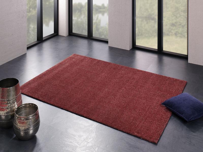 Webteppich Louvre Melange Rot 160x230 cm - Rot, Basics, Textil (160/230cm) - Novel