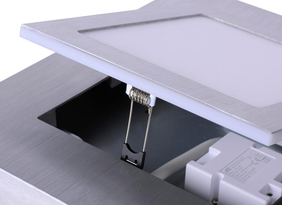 LED-Deckenleuchte, 3000k 6723-95 - Alufarben, Basics, Kunststoff/Metall (30/30/4,5cm)