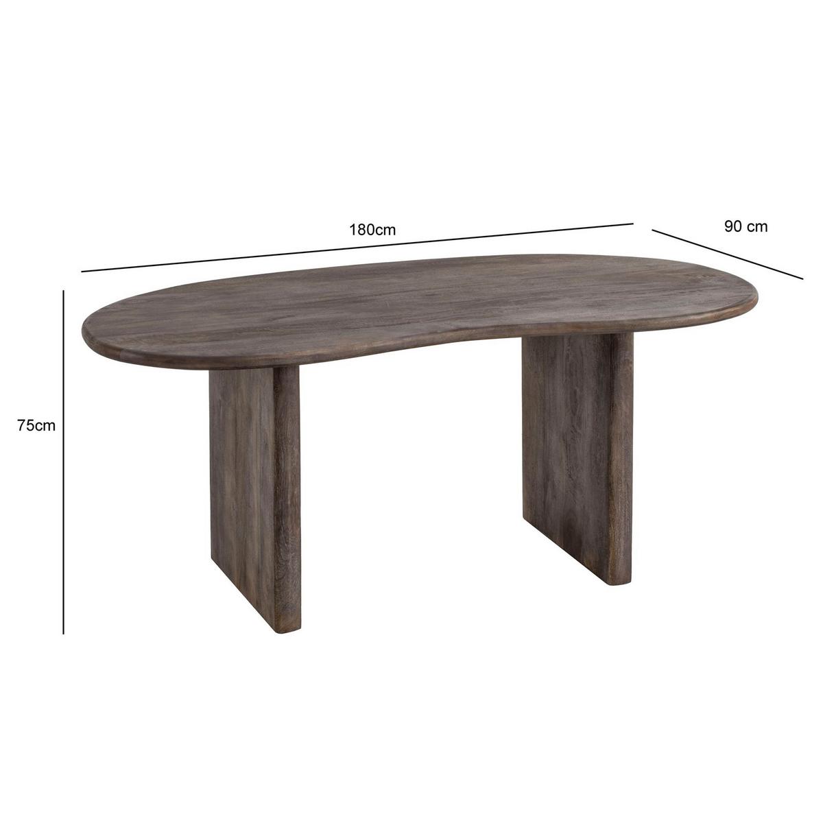 Schreibtisch Dunkelbraun L: 180 Cm - Dunkelbraun, Design, Holz (180/90/75cm) - MID.YOU