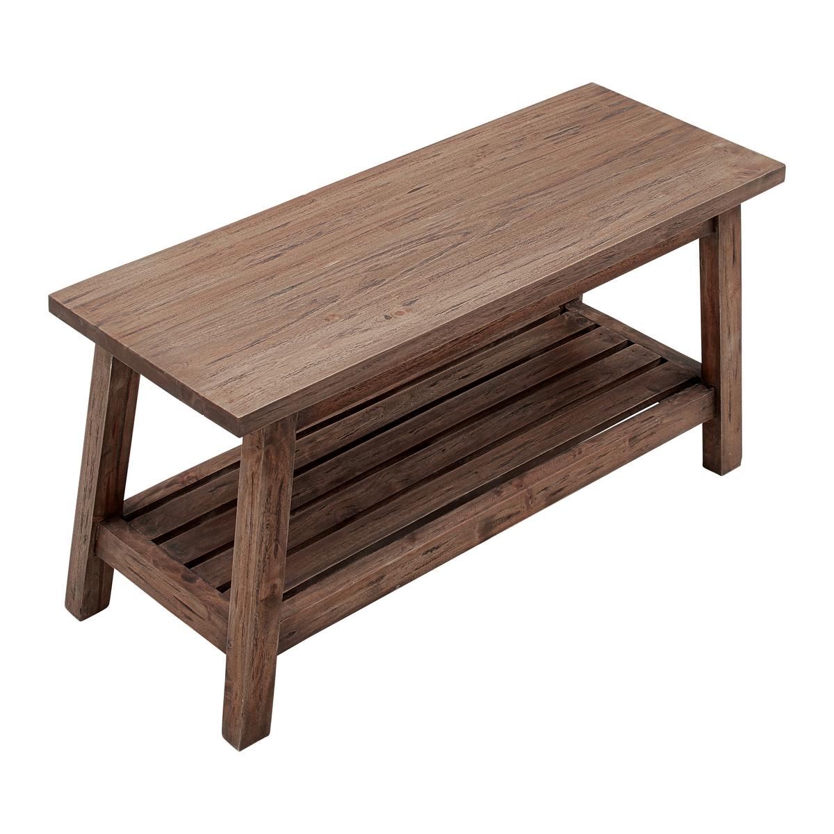 Viacúčelová lavica FIDUS -TREND- - prírodná farba, Lifestyle, drevo (90/48/35cm) - Premium Living
