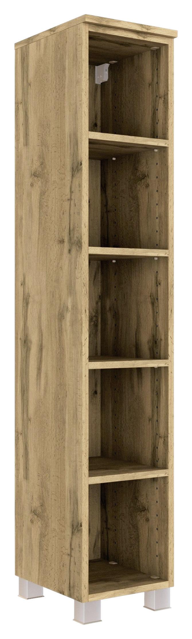 Badezimmerregal in Eichefarben