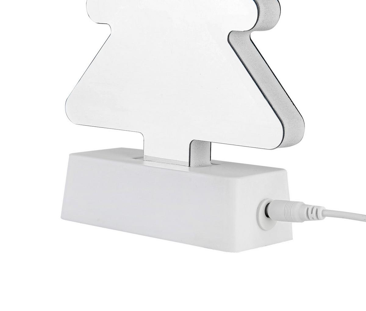 Led-dekoleuchte Christmas Tree - Transparent/Weiß, Basics, Kunststoff (13,2/4,6/22,8cm) - James Wood
