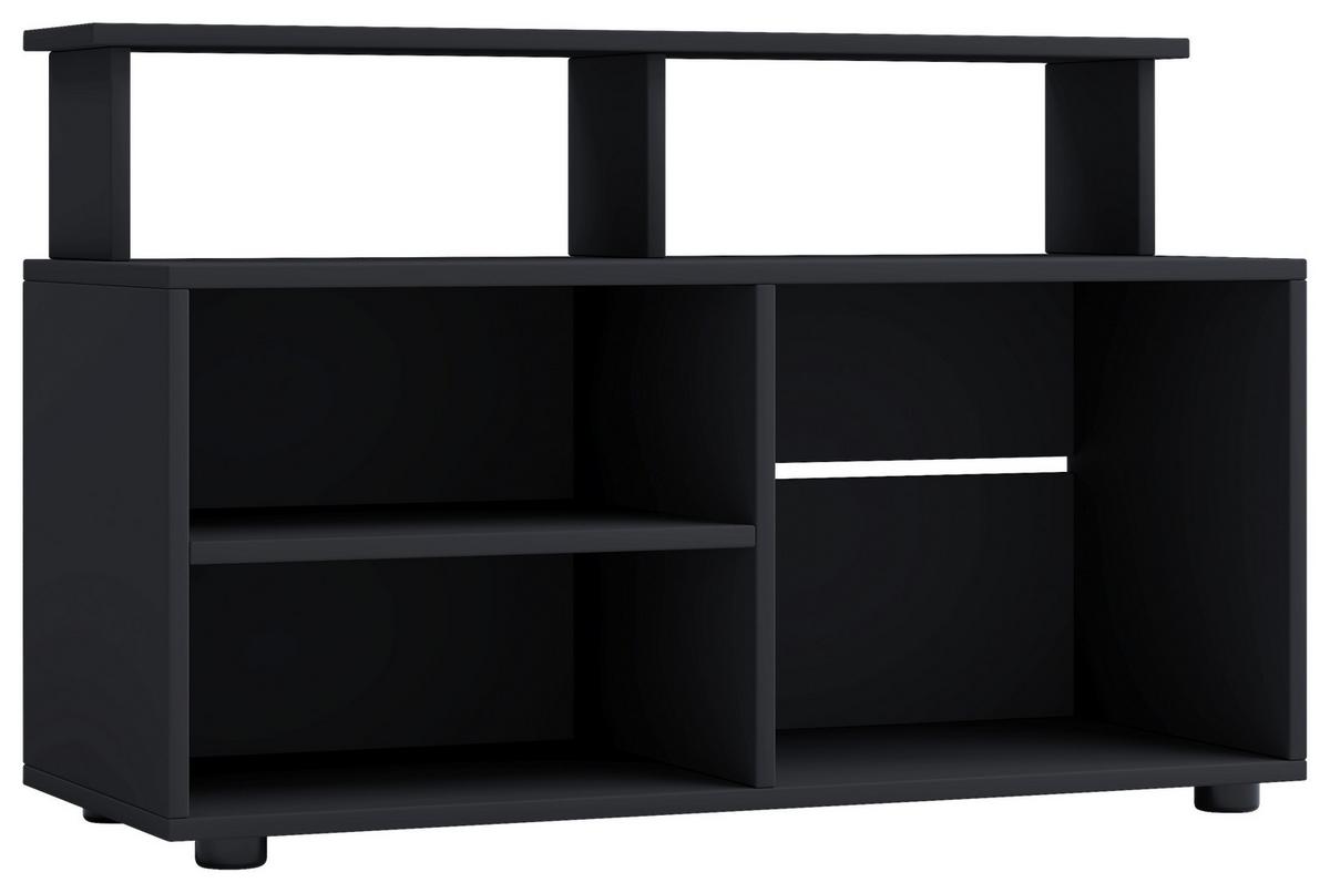Lowboard Balanisa Schwarz B: 90 Cm - Schwarz, MODERN, Holzwerkstoff (90/59/36cm) - MID.YOU