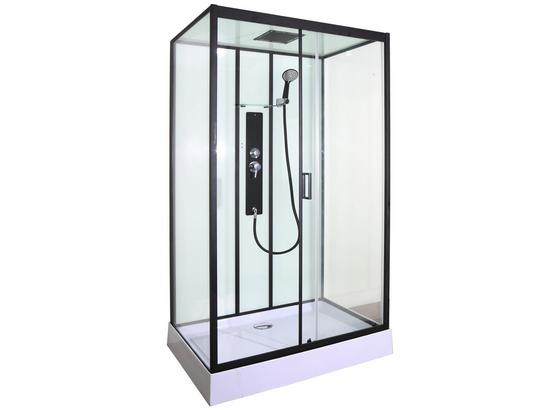 Duschkabine Komplettdusche Sky 3 - Schwarz, MODERN, Glas (120/80/225cm) - Sanotechnik Duschkabine Komplettdusche Sky 3 - Schwarz, MODERN, Glas (120/80/225cm) - Sanotechnik