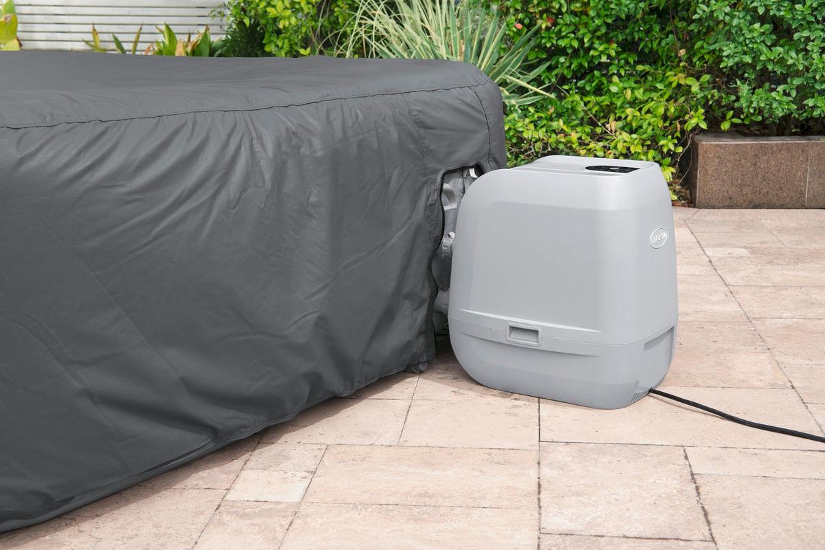 Whirlpoolabdeckung Gustav - Dunkelgrau, KONVENTIONELL, Kunststoff (230/230/71cm) - Bestway