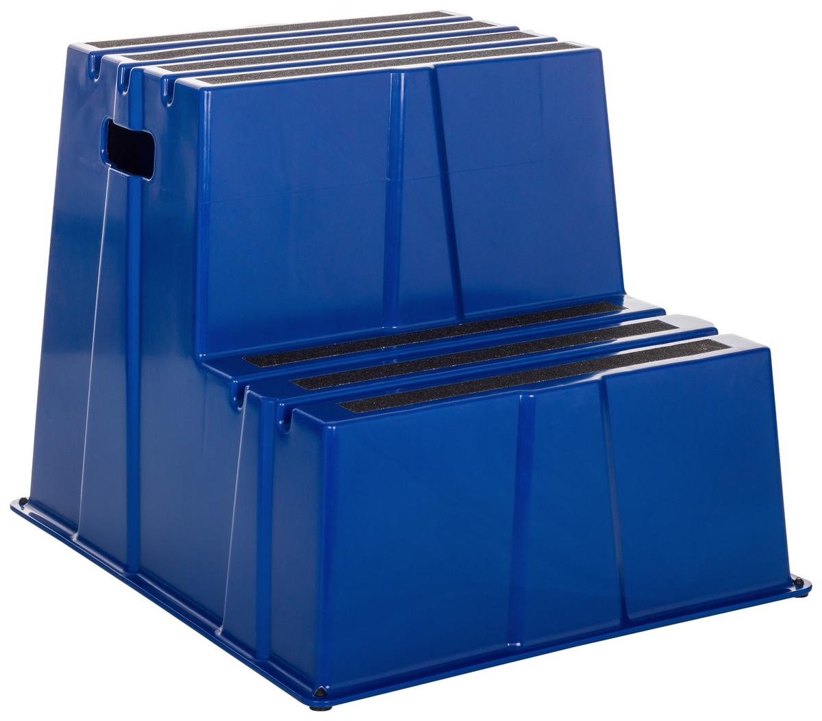 Tritthocker Tio-E2 - Blau, Basics, Kunststoff (57/51/65cm) - MID.YOU