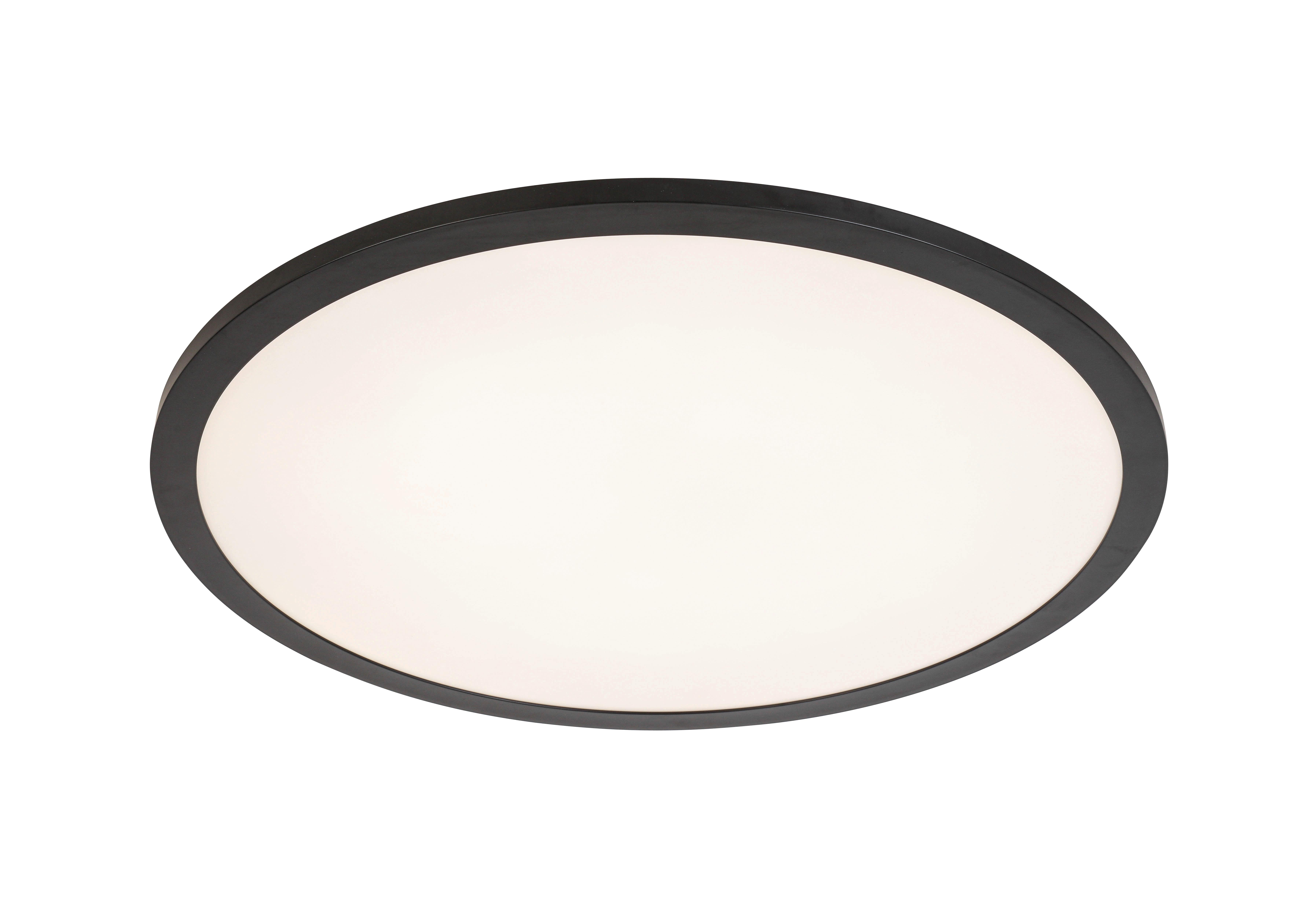 Led Mennyezeti Lámpa Sansa - fekete/fehér, Modern, műanyag/fém (45/6,7cm) - Luca Bessoni