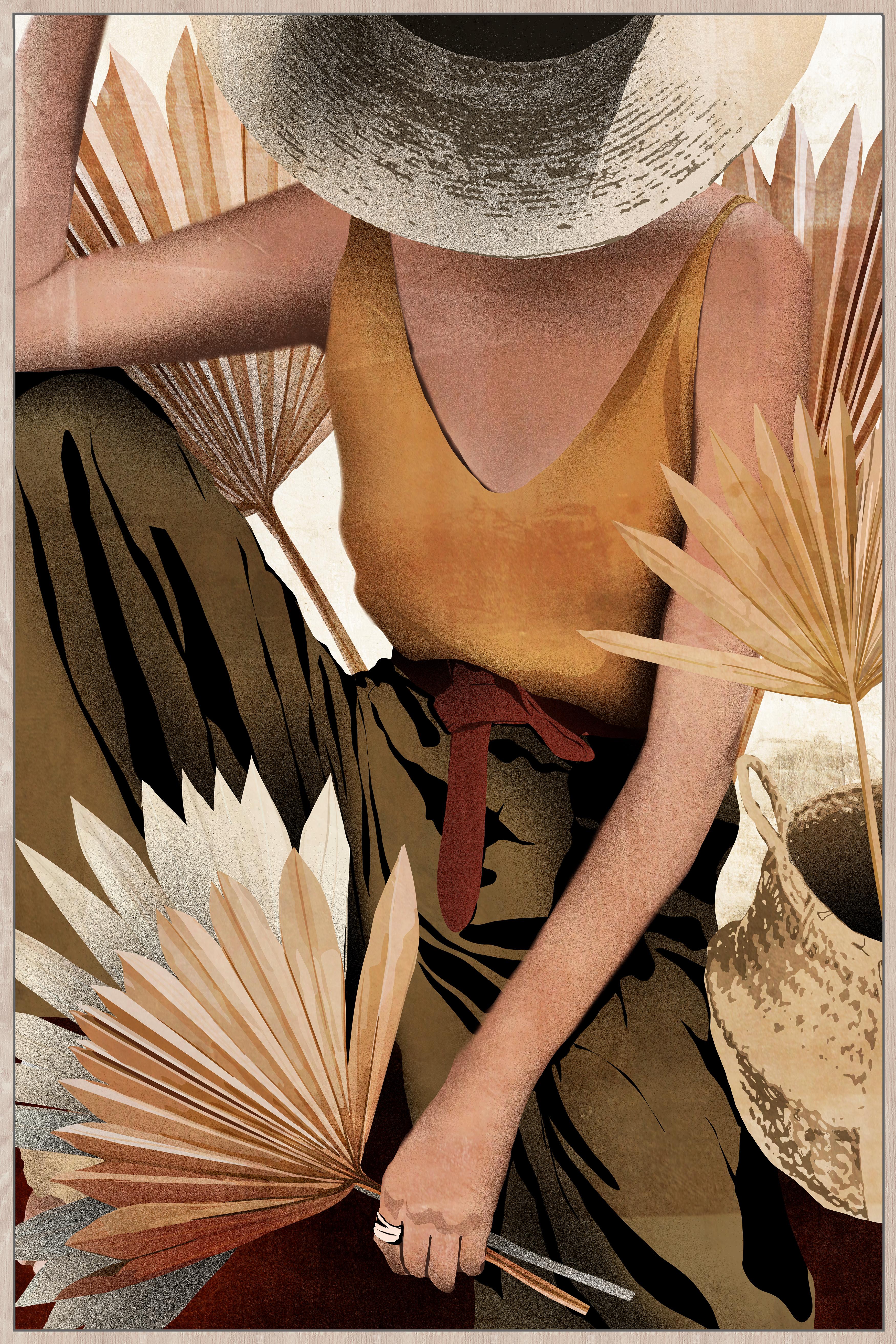 Obraz Na Plátně Denise, 60/90cm - přírodní barvy/hnědá, dřevo/textil (60/90cm) - Modern Living