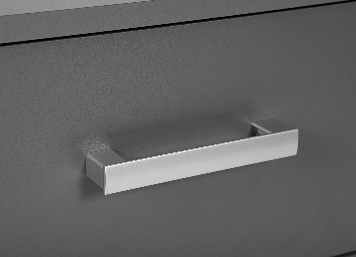 Kommode B: 121,80 cm Elenzio, Graphitfarben - Graphitfarben, Basics, Holzwerkstoff (121,80/40/50,8cm) - MID.YOU