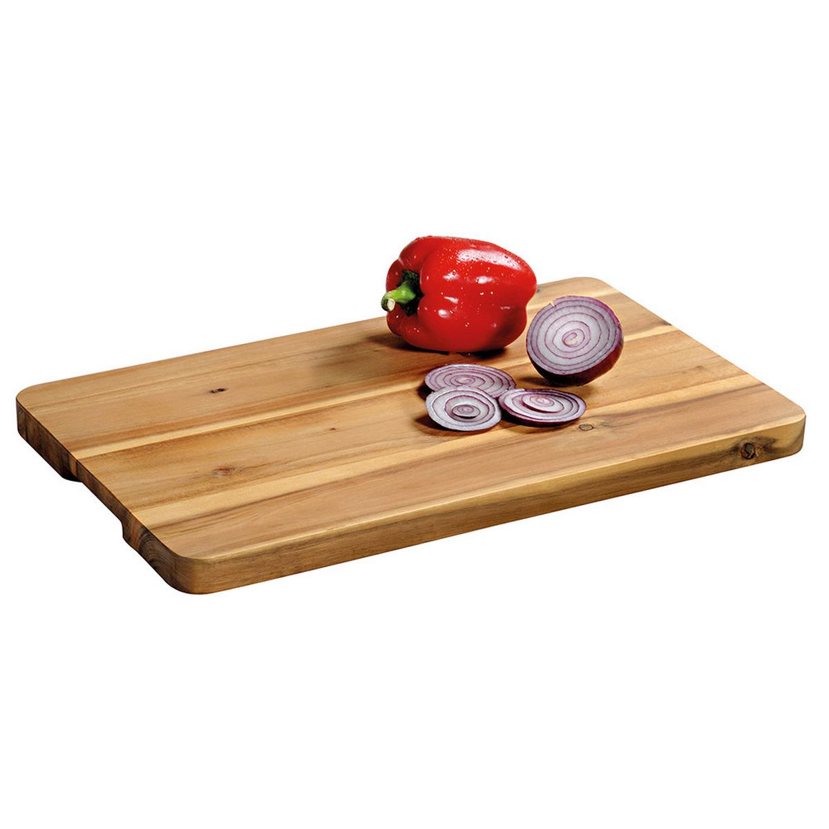 Servierbrett Tranchierbrett, Fsc-Akazie - Akaziefarben, Basics, Holz (45/2,50/27cm) - Kesper