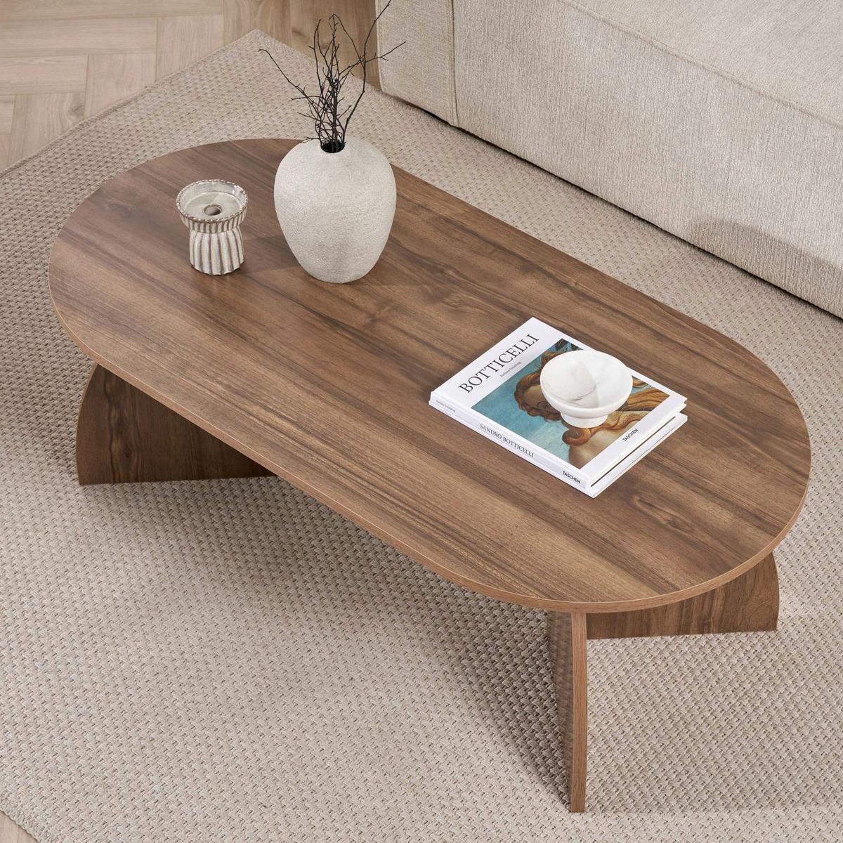 COUCHTISCH Walnussfarben B: 120cm - Walnussfarben, MODERN, Holzwerkstoff (120/40/60cm)