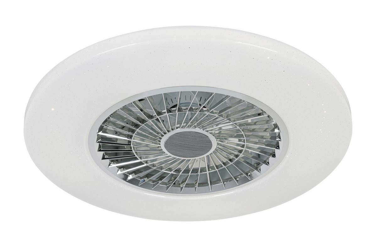 STROPNÉ LED SVIETIDLO LUFTIKU - biela/chrómová, Konventionell, kov/plast (58/14,5cm) - Premium Living