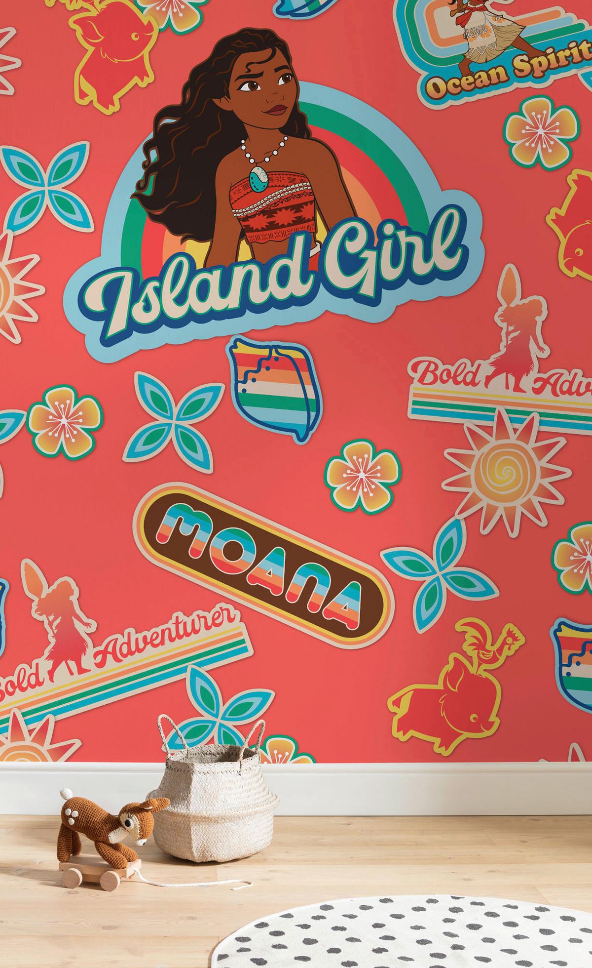 Fototapete Moana Island Girl - Multicolor, Trend, Textil (200/280cm)