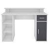 Schreibtisch B 55cm H 88 cm Diego Weiß/Anthrazit - Anthrazit/Weiß, LIFESTYLE, Holzwerkstoff (120/55/88cm) - MID.YOU