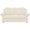 3-sitzer-sofa Boston Creme Chenille - Creme/Schwarz, KONVENTIONELL, Textil (196/102/101cm) - Livetastic