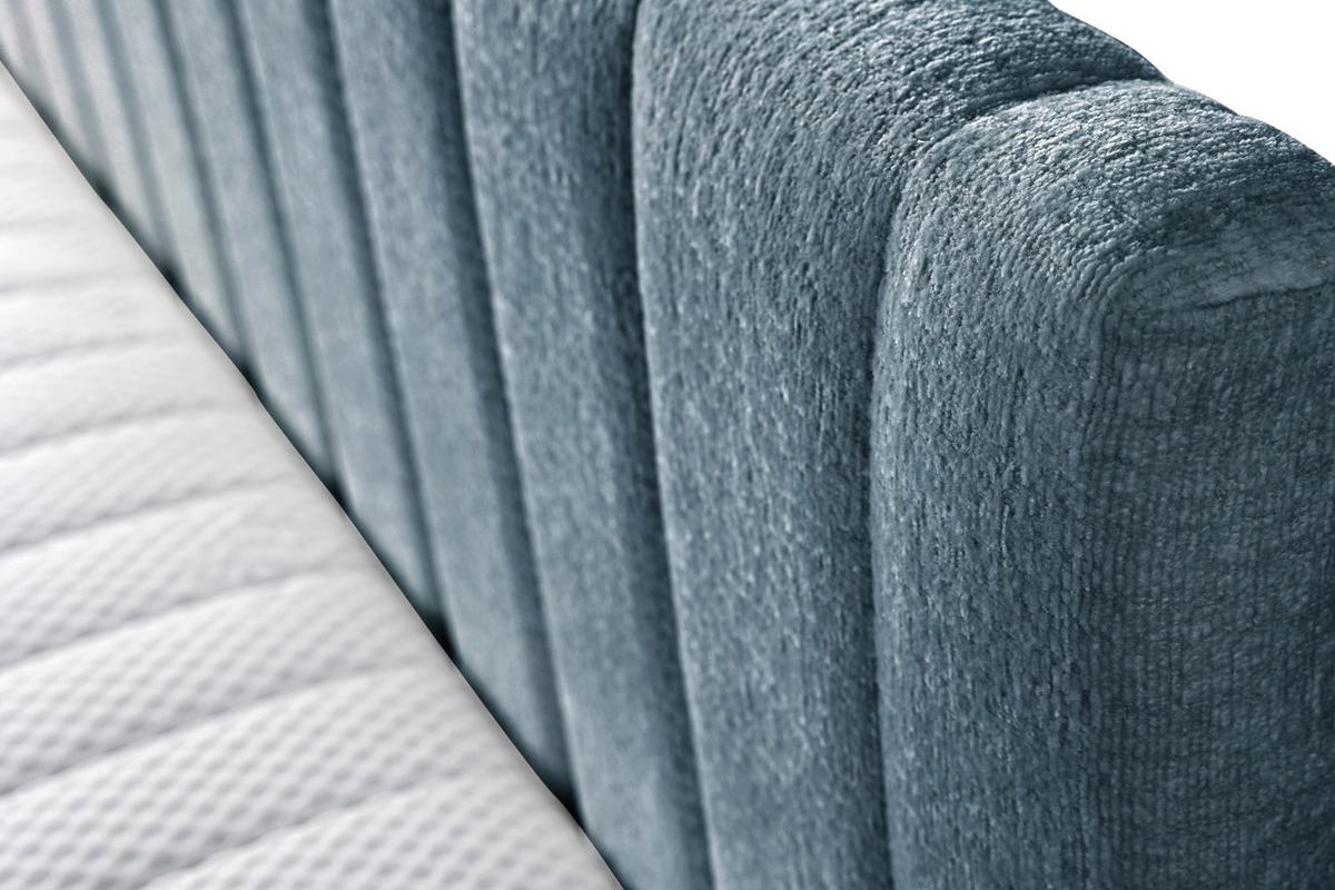 Schlafsofa Roma, Blau B: 212 Cm - Blau/Schwarz, Design, Holz/Holzwerkstoff (212/83/99cm) - MID.YOU