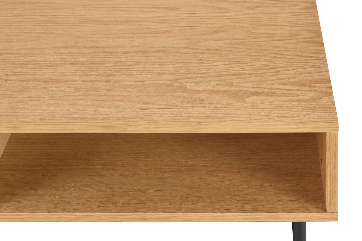 Couchtisch Schwarz, Eichefarben L: 120 Cm - Eichefarben/Schwarz, Design, Holz/Holzwerkstoff (120/60/40cm) - Livetastic