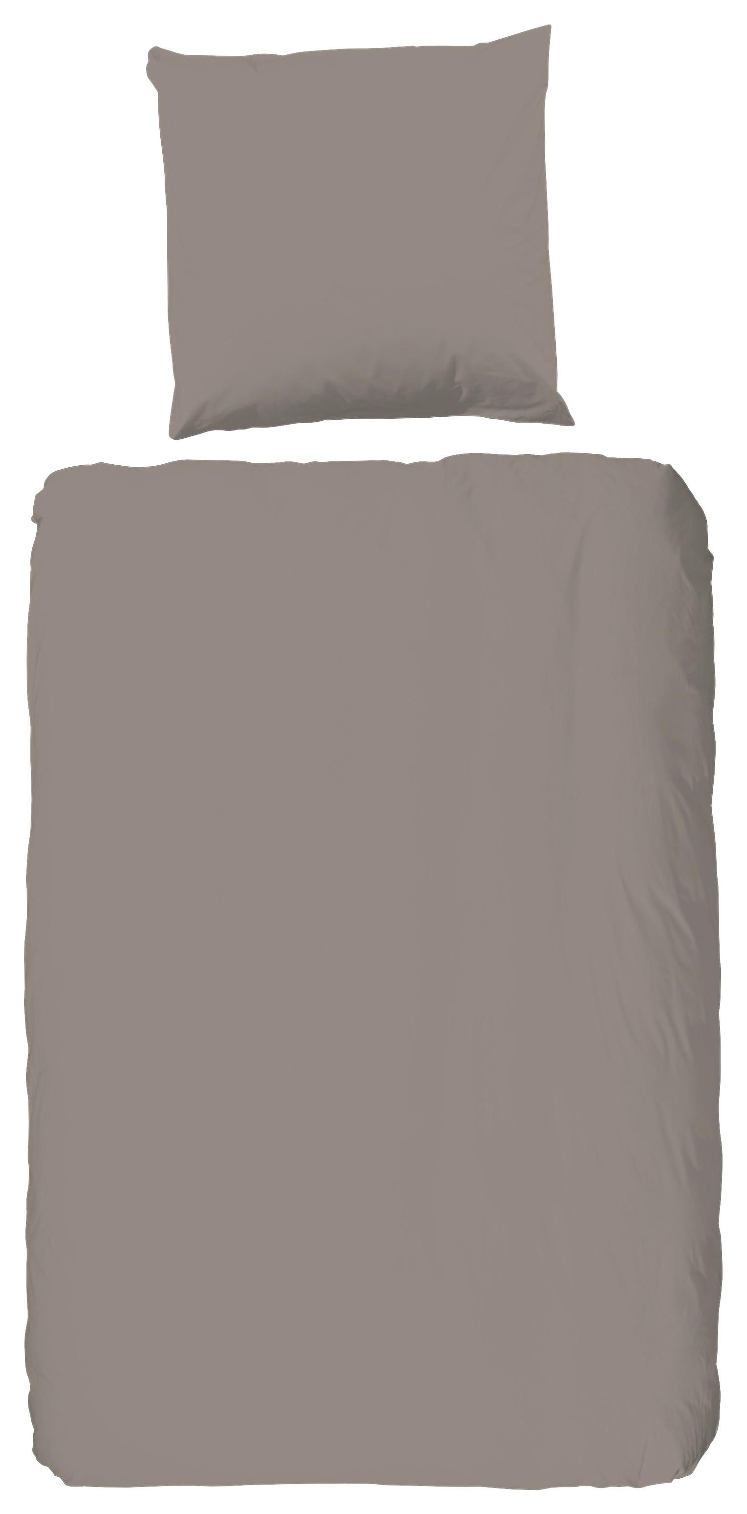 Bettwäsche Braun Taupe 135x200 Cm - Taupe, Basics, Textil (135/200cm)