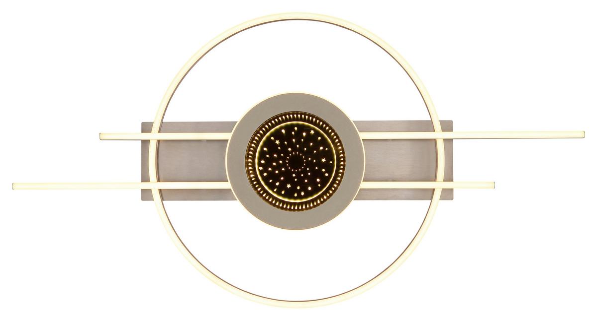 STROPNÍ LED SVÍTIDLO DONTE - bílá/barvy stříbra, Design, kov/plast (95/50/10cm) - Globo