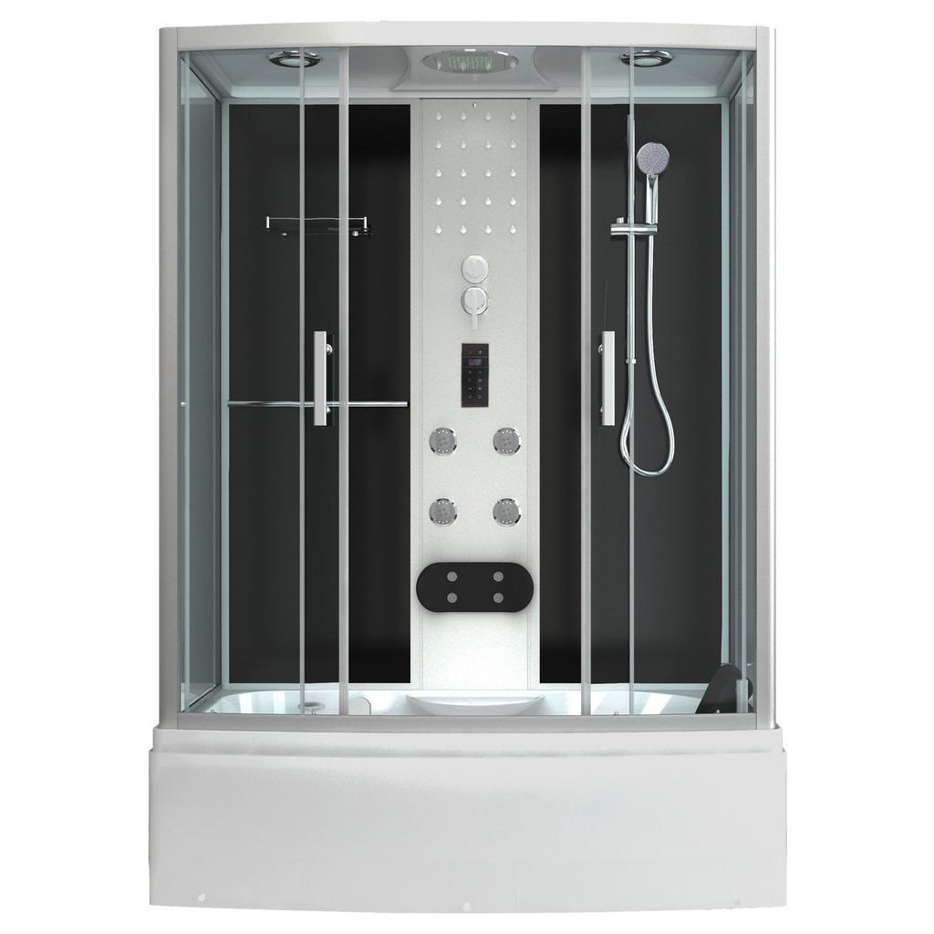 Dampfdusche Nevada 150 mit Massagedüsen, Radio, Ablage
