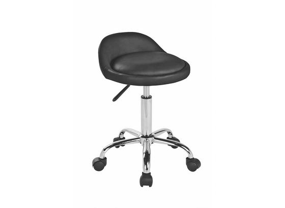 Otočná Stolička St Tropez - čierna/farby striebra, Moderný, umelá hmota/kov (41/58,5-72,5/38cm) Otočná Stolička St Tropez - čierna/farby striebra, Moderný, umelá hmota/kov (41/58,5-72,5/38cm)