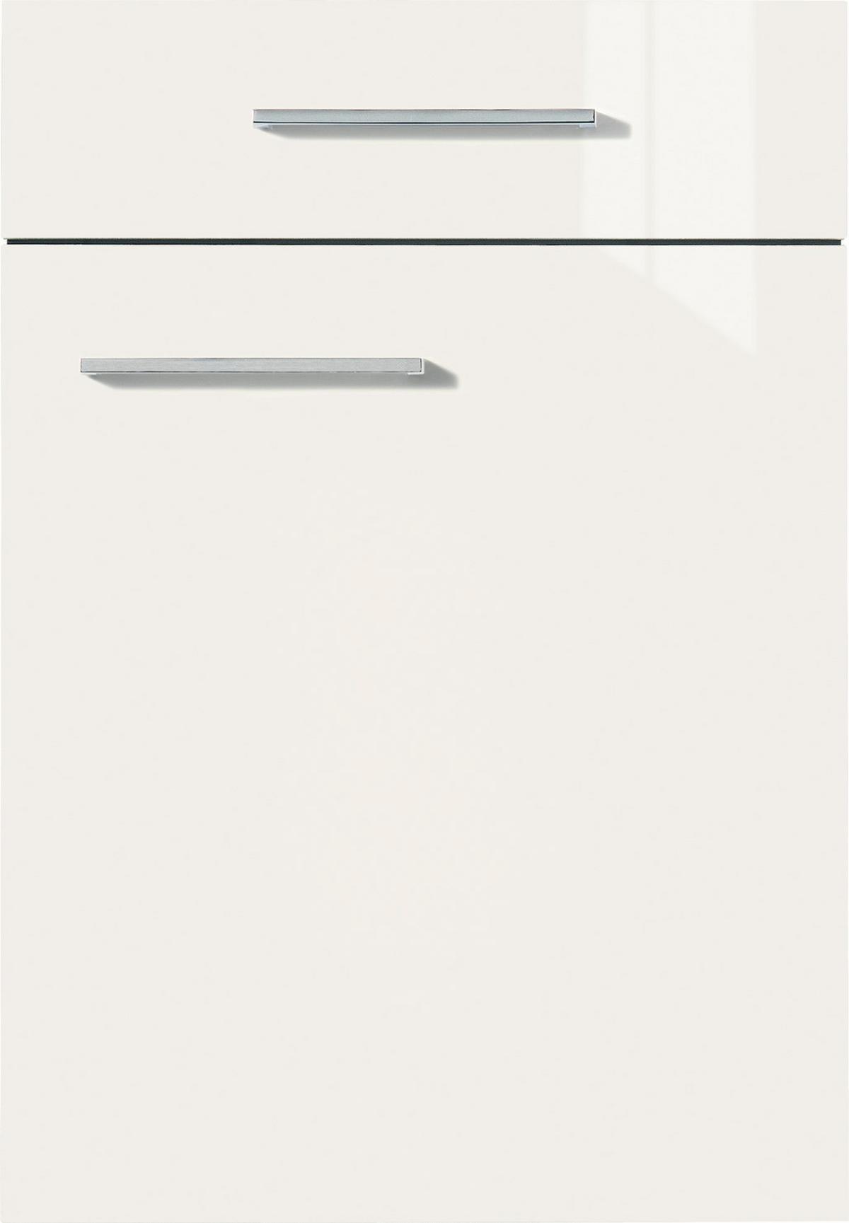 Küchenleerblock Ip4050 - Weiß Hochglanz/Dunkelgrau, Design, Holzwerkstoff (280cm) - Impuls