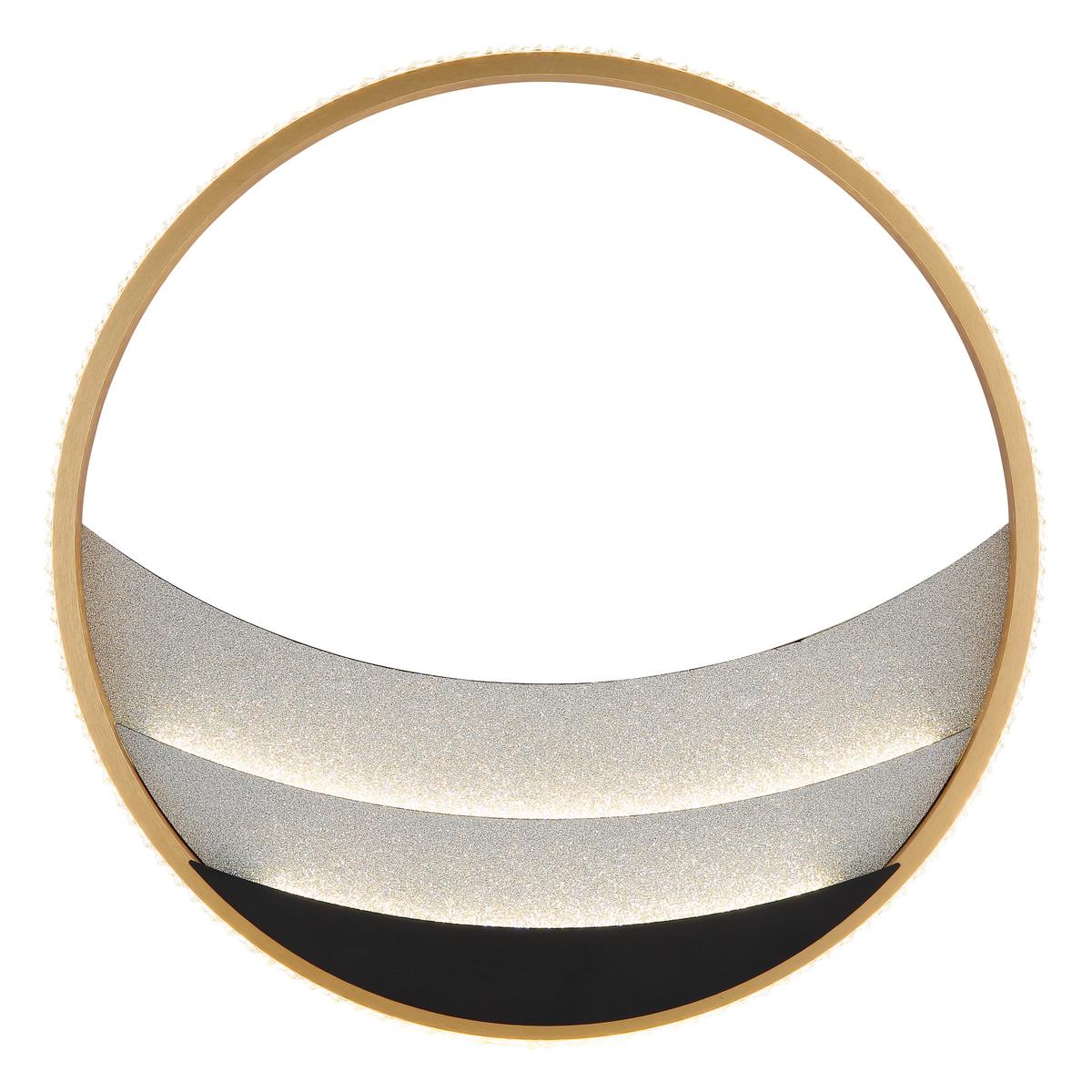 LED-Deckenleuchte 3000/4000/6000k - Klar/Chromfarben, Design, Kunststoff/Metall (41/6cm) - Globo