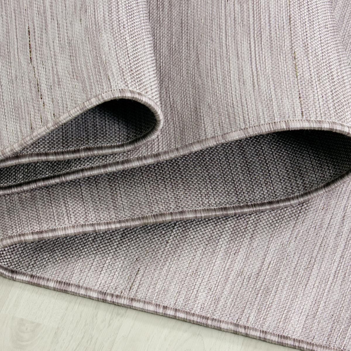 Flachwebteppich Pink Naturfaser Mambo 120x170 Cm - Pink, KONVENTIONELL, Textil (120/170cm)