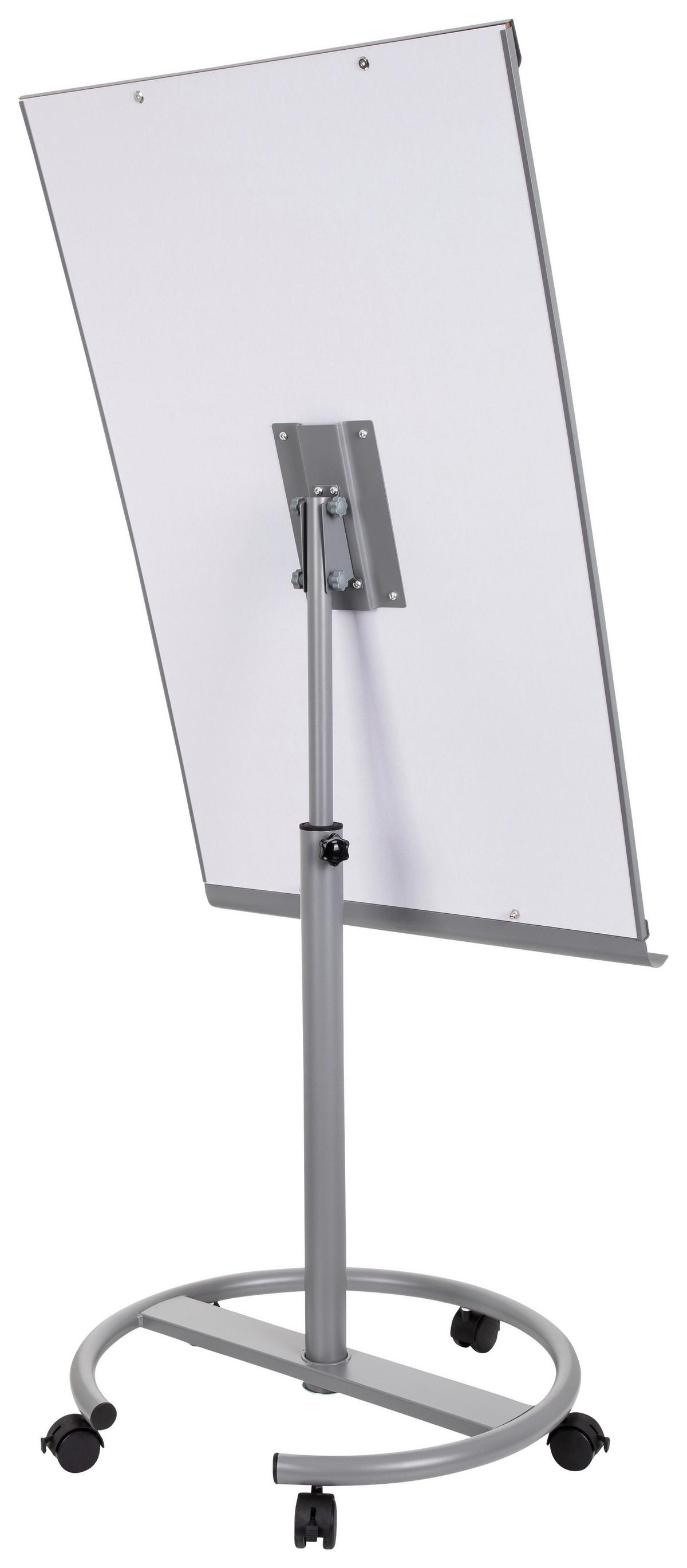 Whiteboard Multiboard - Silberfarben/Weiß, Basics, Kunststoff/Metall (65,5/133-190/60cm) - MID.YOU