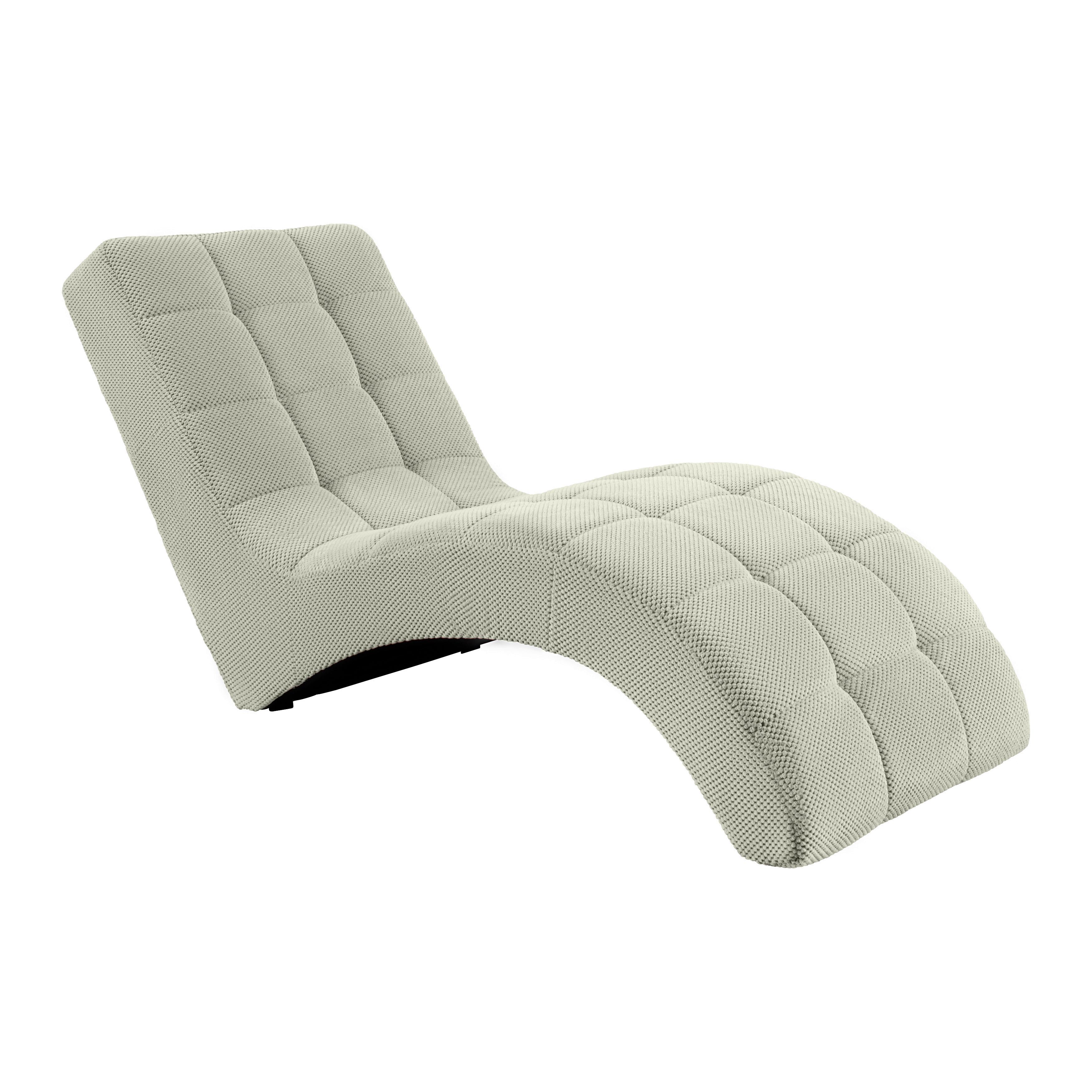 Relaxačné ležadlo LAVANDA, sivobéžová, max. 120 kg - čierna/sivobéžová, Modern, textil/plast (68/80/167cm) - Mömax