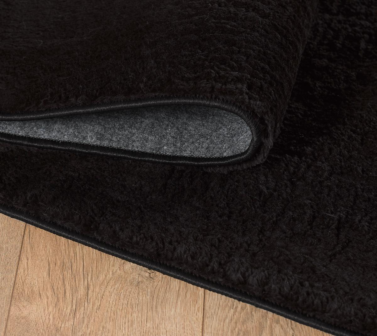 Hochflorteppich Catwalk - Schwarz, Basics, Textil (140/200cm) - Novel
