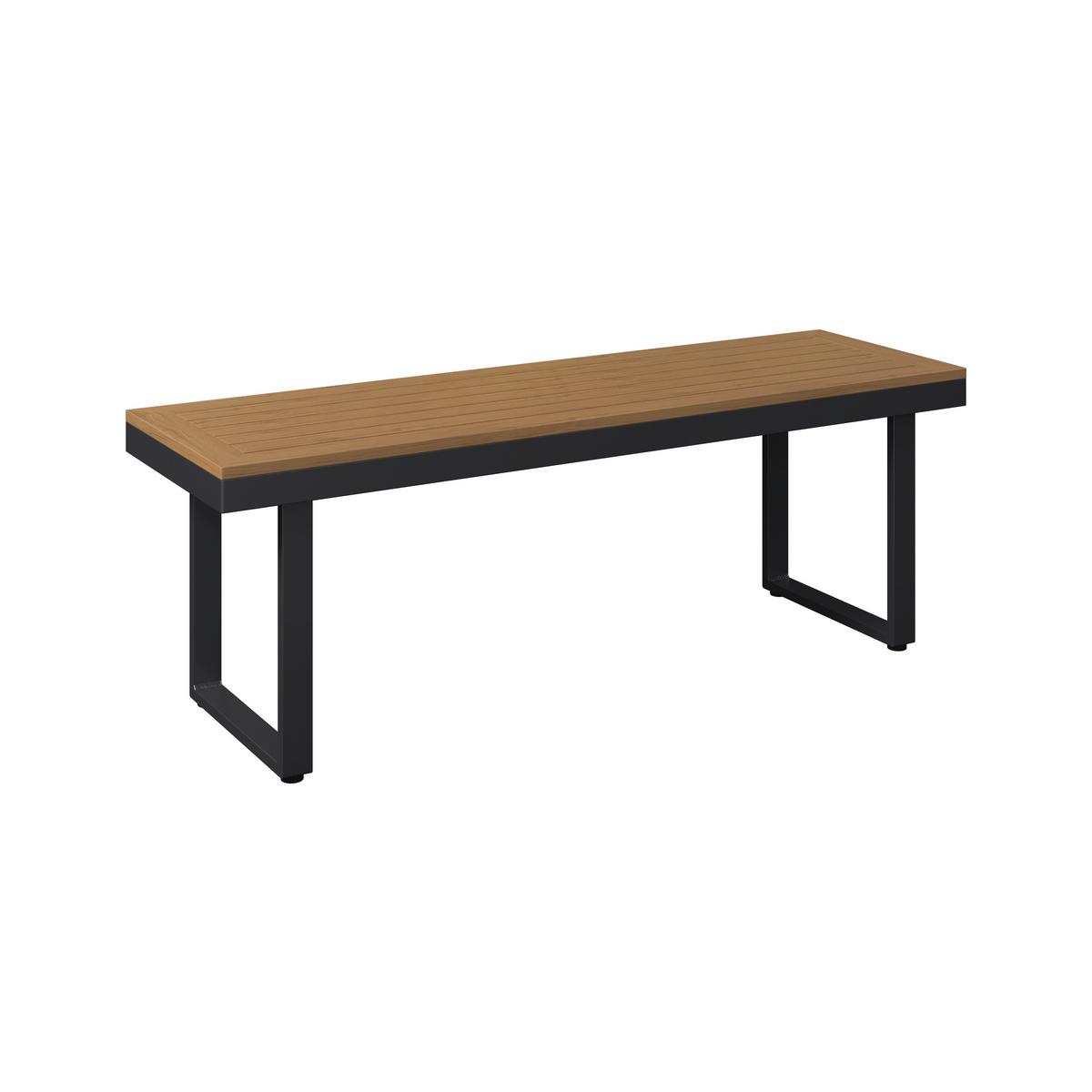 Loungegarnitur Montreal II - Dunkelgrau/Naturfarben, MODERN, Kunststoff/Textil (250/180cm) - Beldano