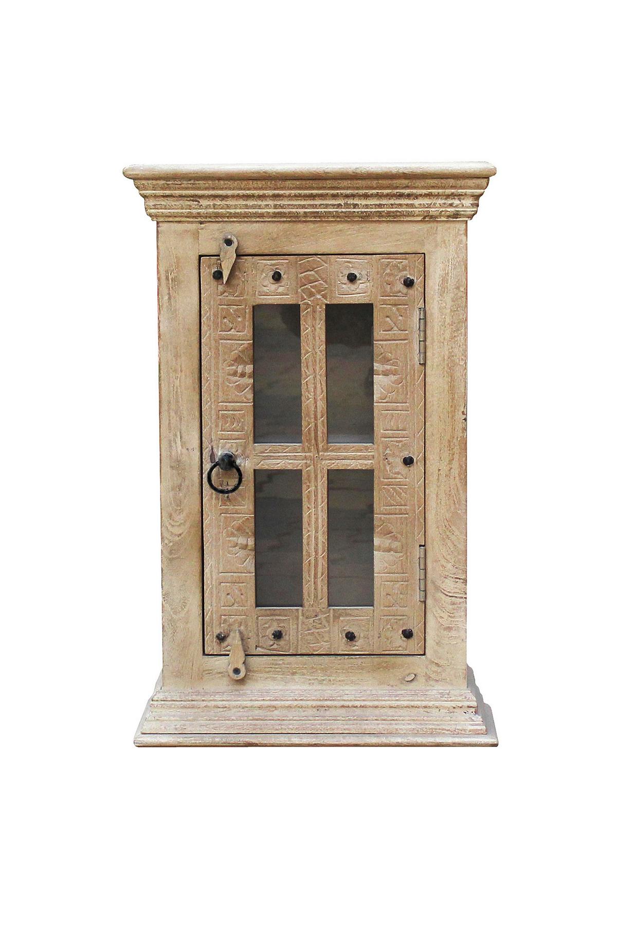 HÄNGESCHRANK Naturfarben B: 44cm - Naturfarben, Design, Glas/Holz (44/70/20cm) - MID.YOU