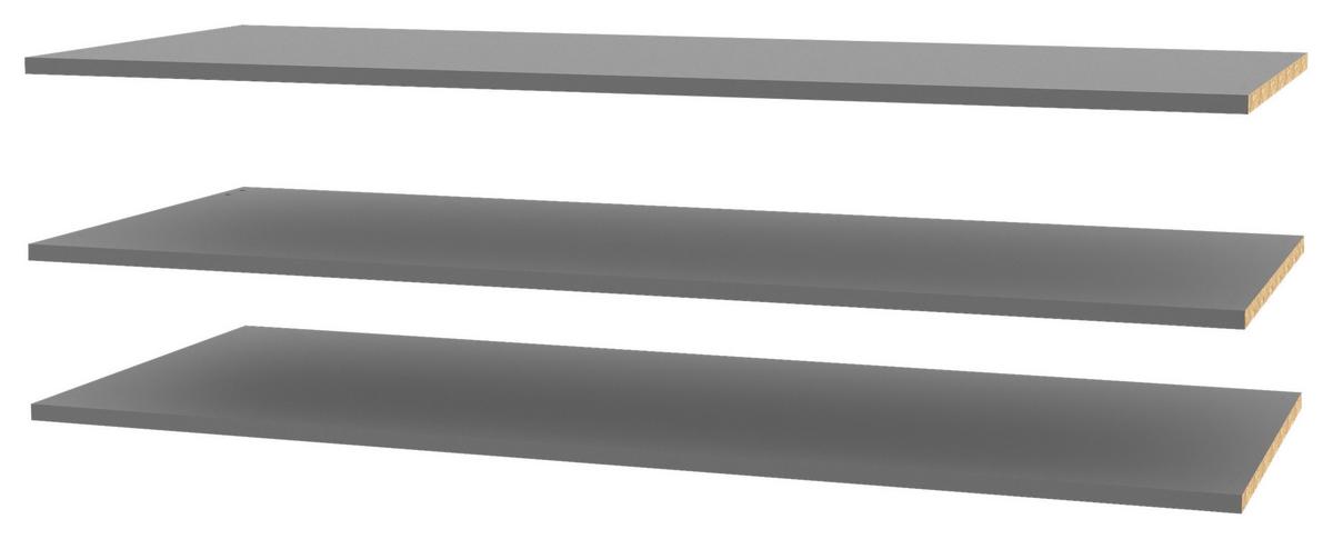 Belső Polc Chilly/savona - szürke, Modern, műanyag/faalapú anyag (107,8/2,2/42cm)